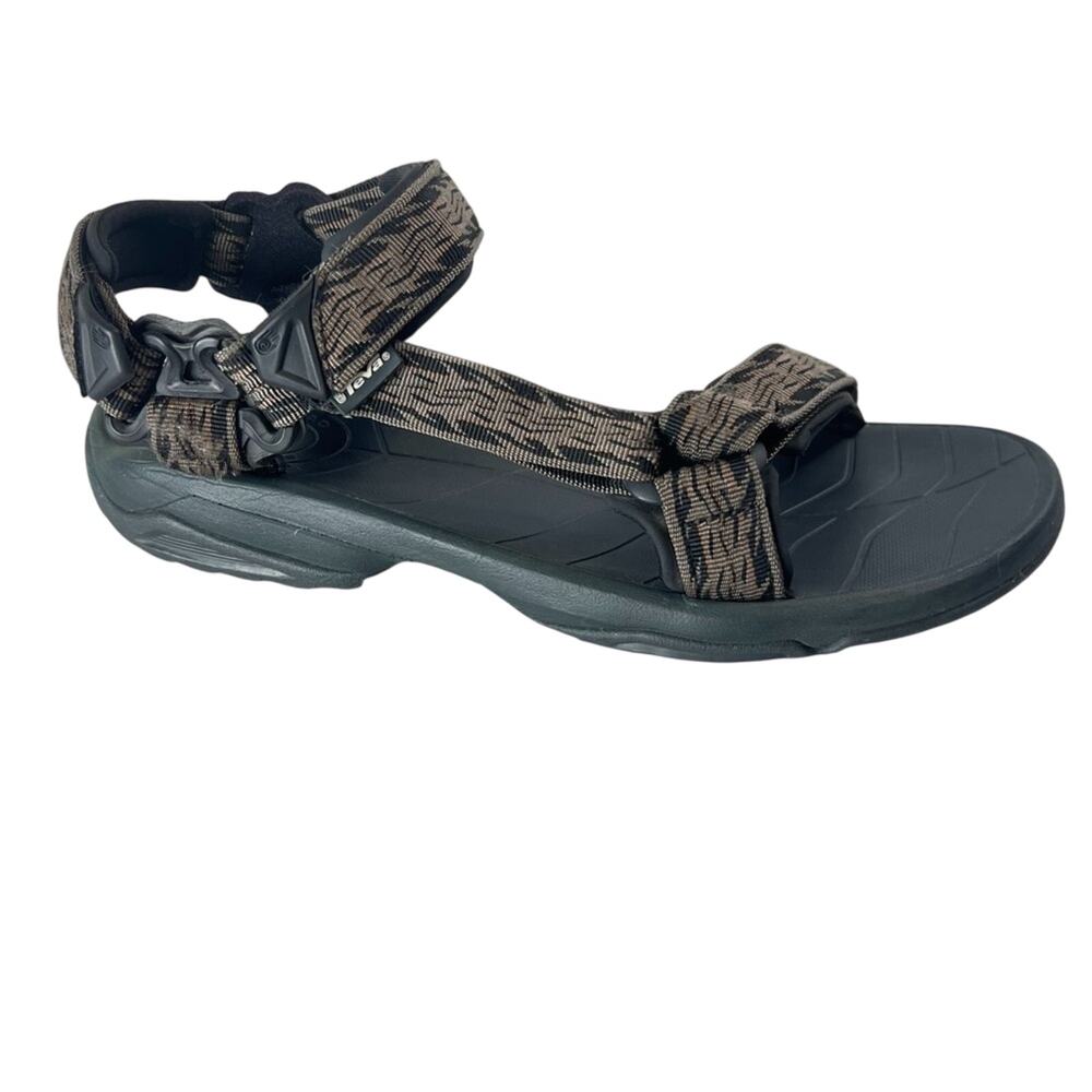 Teva Mens Terra Fi Lite Sandals Mens 13 Black Brown Hiking Water Shoes Trail